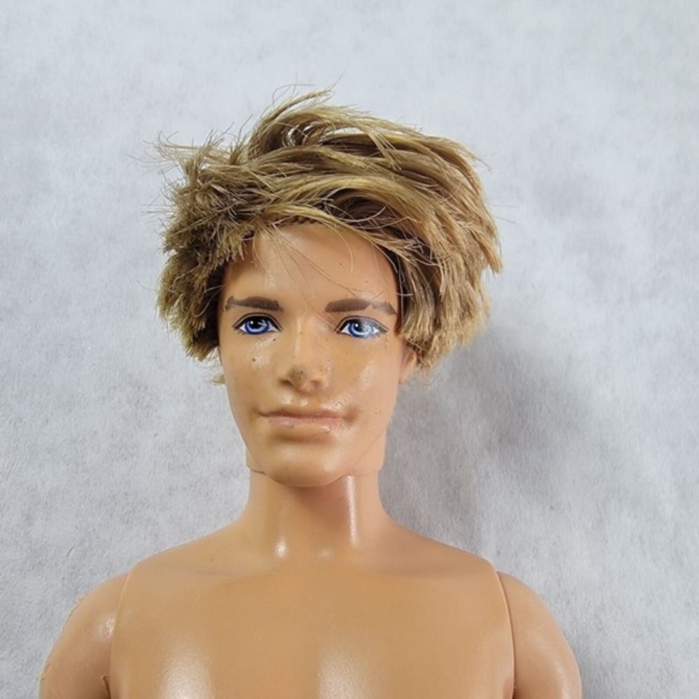 Barbie Boyfriend Ken Doll 2009 Blonde Hair Blue Eyes Rooted Hair Nude